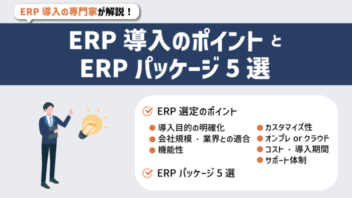 ERP導入のポイントとERPパッケージ5選